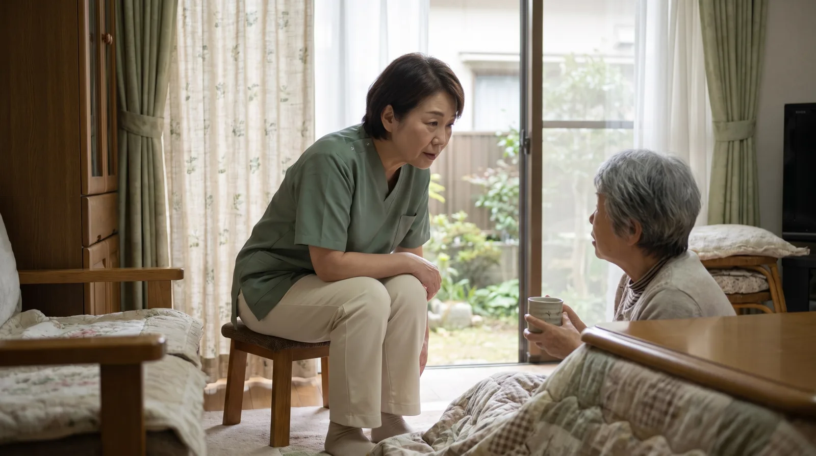 電話で済ませずに、居宅を訪問して相談援助を行ったときに算定できます