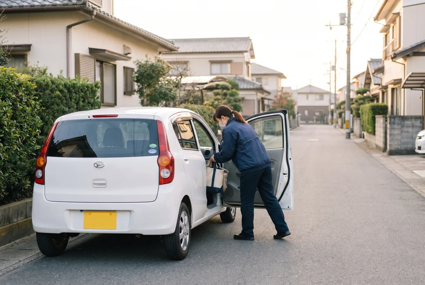 訪問の車