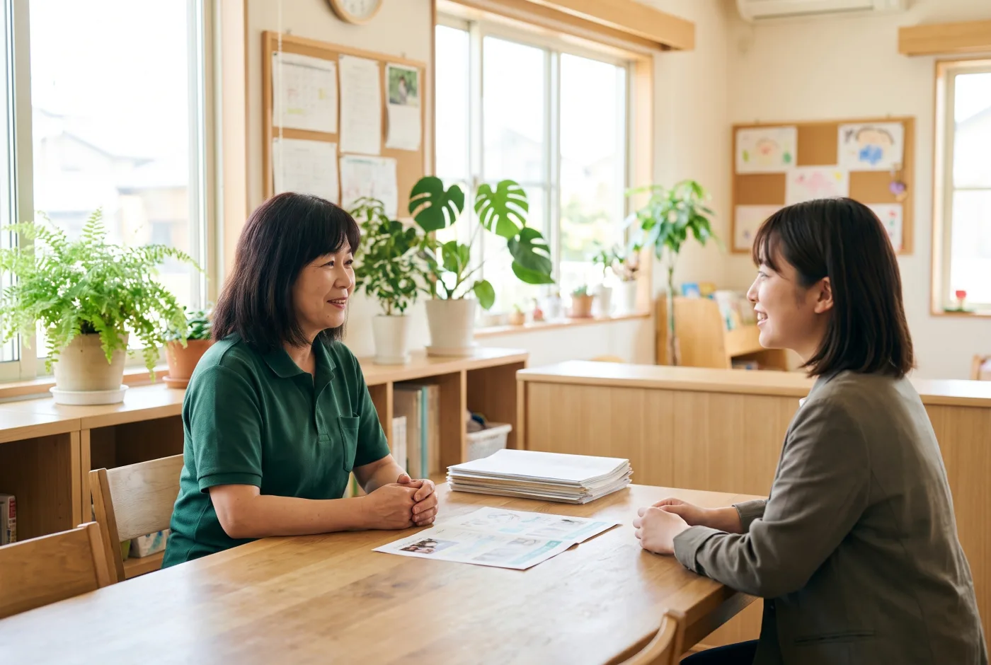面談の前に、一日の形が頁で分かっていると話が早くなります