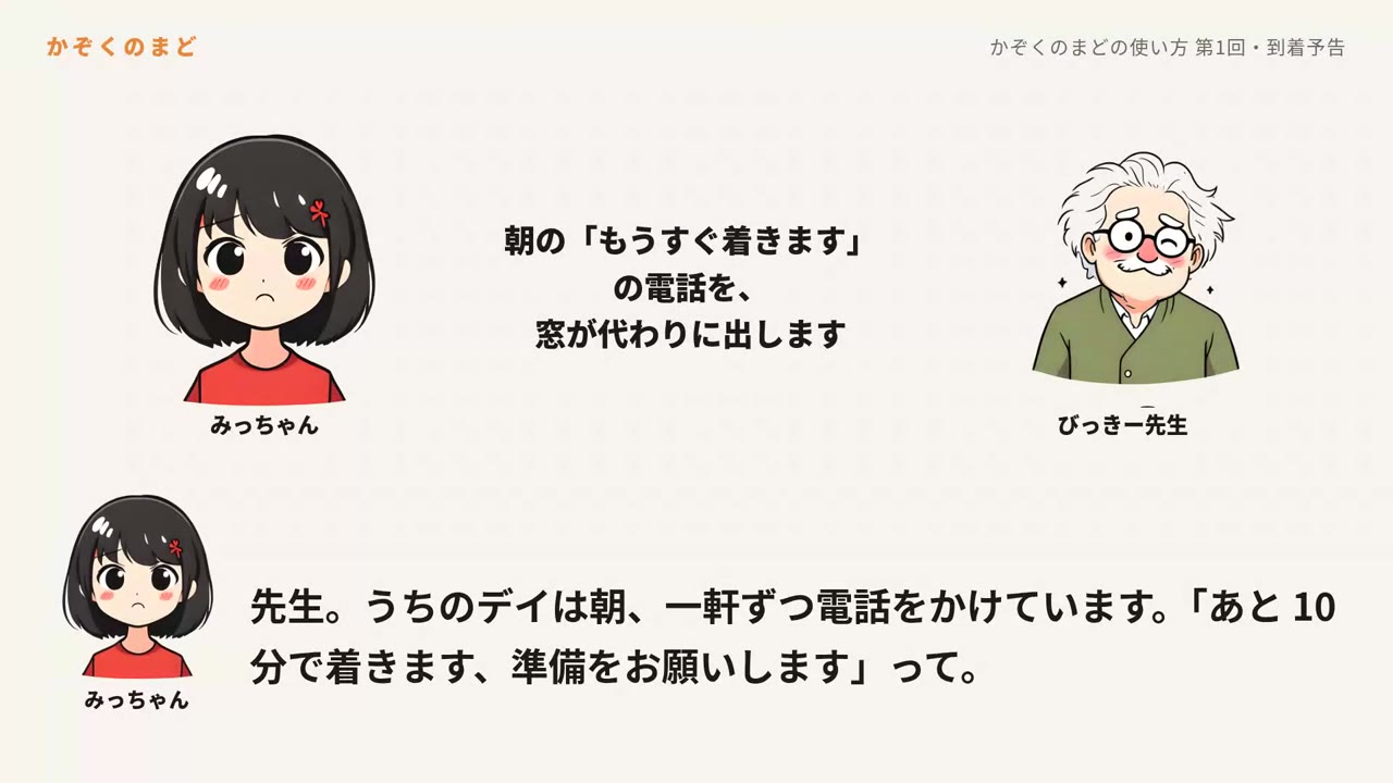 第1回 到着予告 の表紙